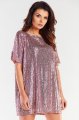 Sukienka A483 pink-1 8725  | 12462-Pink-ONE-SIZE