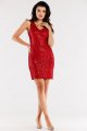 Sukienka A484 red-1 8730  | 12463-Red-M