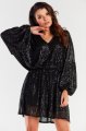 Sukienka A485 black-1 8732  | 12464-Black-ONE-SIZE