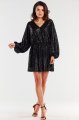 Sukienka A485 black-3 8732  | 12464-Black-ONE-SIZE