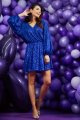 Sukienka A485 blue-1 8733  | 12464-Blue-ONE-SIZE