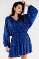 Sukienka A485 blue-3 8733  | 12464-Blue-ONE-SIZE