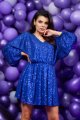 Sukienka A485 blue-6 8733  | 12464-Blue-ONE-SIZE