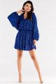 Sukienka A485 blue-7 8733  | 12464-Blue-ONE-SIZE