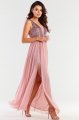 Sukienka A486 pink-1 8738  | 12465-Pink-L