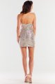 Sukienka A487 beige-4 8740  | 12466-Beige-S