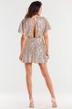Sukienka A488 beige-3 8743  | 12467-Beige-S