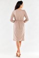 Sukienka A548 beige-4 8747  | 12468-Beige-L