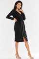 Sukienka A548 black-3 8748  | 12468-Black-S