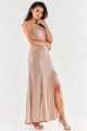 Sukienka A549 beige-3 8751  | 12469-Beige-L