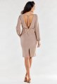 Sukienka A551 beige-4 8758  | 12471-Beige-L