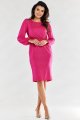 Sukienka A551 fuchsia-2 8760  | 12471-Fuchsia-L