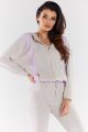 Bluza A495 beige-violet-5 8767  | 1030-Beige-Violet-XL