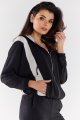 Bluza A495 black-beige-13 8768  | 1030-Black-Beige-S