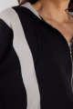 Bluza A495 black-beige-4 8768  | 1030-Black-Beige-M