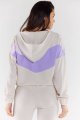 Bluza A497 beige-violet-1 8770  | 1033-Beige-Violet-S