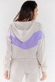 Bluza A497 beige-violet-1 8770  | 1033-Beige-Violet-M