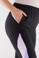 Spodnie A498 black-violet-4 8774  | 1034-Black-Violet-XL