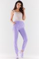 Spodnie A498 violet-beige-1 8775  | 1034-Violet-Beige-M