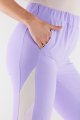 Spodnie A498 violet-beige-5 8775  | 1034-Violet-Beige-L