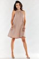Sukienka A556 beige-2 8777  | 12476-Beige-SM