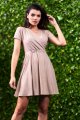Sukienka A558 beige-1 8782  | 12478-Beige-M