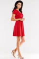 Sukienka A558 red-3 8785  | 12478-Red-XL