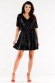 Sukienka A561 black dots-2 8786  | 12481-Black dots-ONE-SIZE