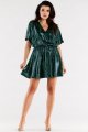 Sukienka A561 green dots-2 8788  | 12481-Green dots-ONE-SIZE