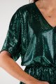 Sukienka A561 green dots-5 8788  | 12481-Green dots-ONE-SIZE