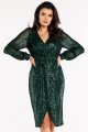 Sukienka A565 bottle green-1 8791  | 12485-Bottle green-M