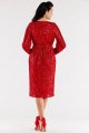 Sukienka A565 red-4 8793  | 12485-Red-L