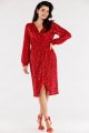 Sukienka A565 red-2 8793  | 12485-Red-S