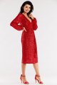 Sukienka A567 red-5 8795  | 12487-Red-L
