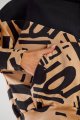 Bluza A481 beige-black pattern-9 8799  | 1019-Beige-Black pattern-SM