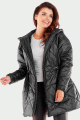 Płaszcz A540 black-1 8817  | 12156-Black-LXL
