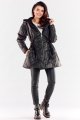 Płaszcz A540 black-2 8817  | 12156-Black-LXL