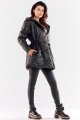 Płaszcz A540 black-3 8817  | 12156-Black-LXL