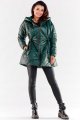 Płaszcz A540 bottle green-2 8818  | 12156-Bottle green-LXL