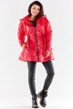 Płaszcz A540 red-4 8819  | 12156-Red-LXL