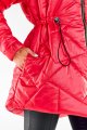 Płaszcz A540 red-7 8819  | 12156-Red-LXL