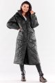 Płaszcz A541 black-4 8820  | 12157-Black-LXL