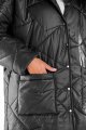 Płaszcz A541 black-7 8820  | 12157-Black-LXL