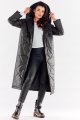 Płaszcz A542 black-1 8823  | 12158-Black-LXL