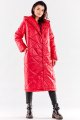 Płaszcz A542 red-2 8825  | 12158-Red-SM
