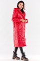 Płaszcz A542 red-3 8825  | 12158-Red-SM