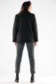 Płaszcz A545 black-4 8832  | 12161-Black-L
