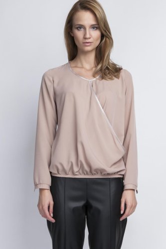 Bluzka Kopertowa Beżowa LBLU125 