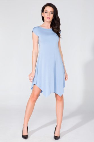 Sukienka Asymetryczna Niebieska T137
