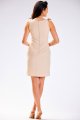 Sukienka A571 beige-5 8873  | 13178-Beige-L